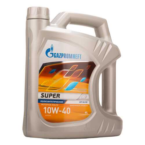 Gazpromneft Масло Моторное Gazpromneft Super 10w40 Полусинтетическое 4 Л 2389901318 в ЕКА