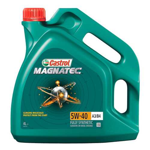 Масло моторное синтетическое Castrol Magnatec A3/B4 5W-40 (4л) 156EED в ЕКА