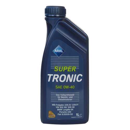 Моторное масло Aral SuperTronic 0W-40 1л в ЕКА