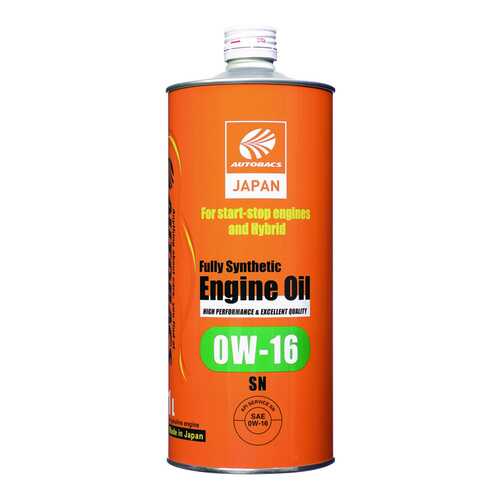 Моторное масло AUTOBACS ENGINE OIL FS 0W16 SN (1л) в ЕКА