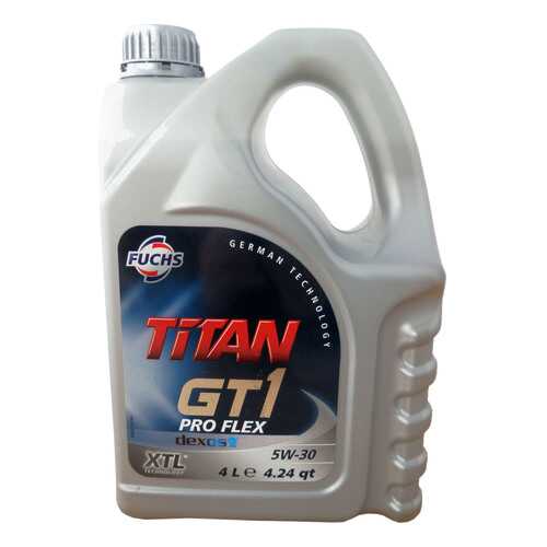 Моторное масло Fuchs Titan GT1 Pro Flex SAE 5W-30 4л в ЕКА