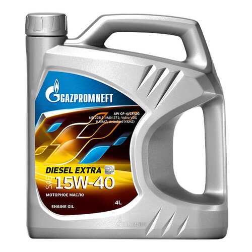 Моторное масло Gazpromneft Diesel Extra 15W-40 4л в ЕКА