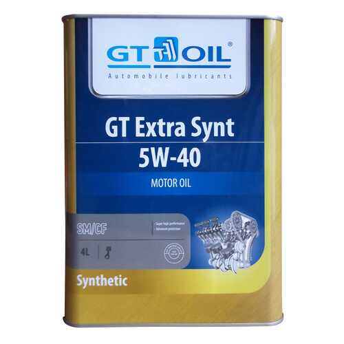 Моторное масло GT-Oil Extra Synt 5W-40 4л в ЕКА