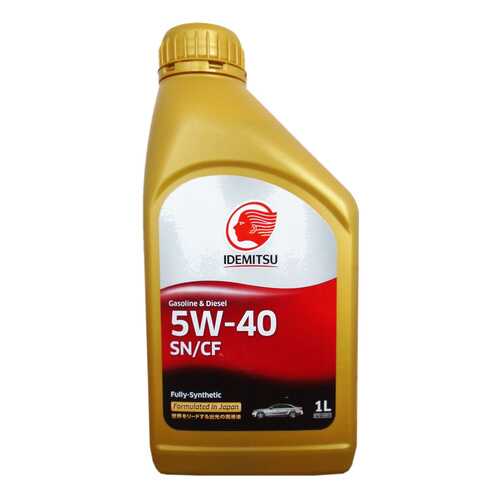 Моторное масло Idemitsu Gasoline & Diesel Fully-Sinthetic 5W-40 1л в ЕКА