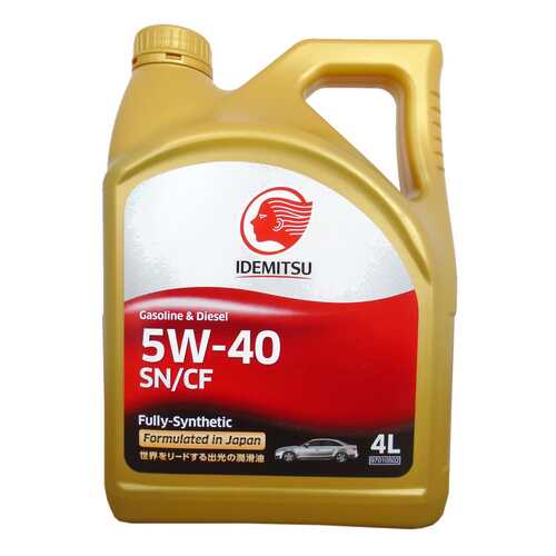 Моторное масло Idemitsu Gasoline & Diesel Fully-Sinthetic 5W-40 4л в ЕКА