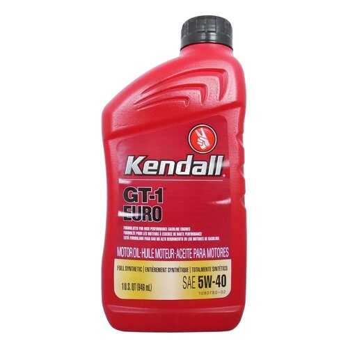 Моторное масло Kendall GT-1 Euro Full Synthetic 5W-40 0,946л в ЕКА