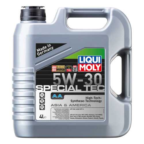 Моторное масло Liqui moly Leichtlauf Special AA 5w-30 4л в ЕКА