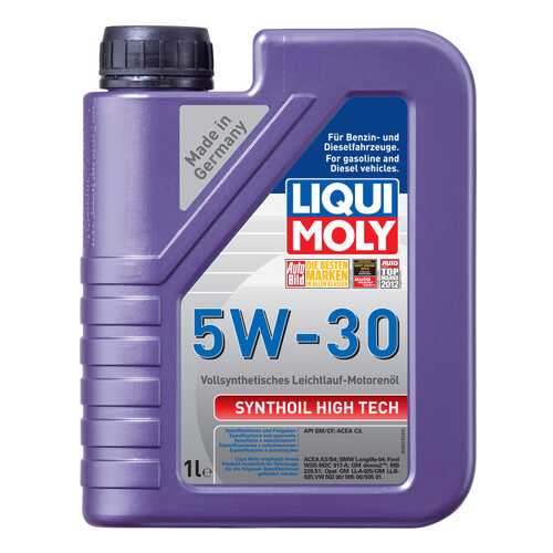 Моторное масло Liqui moly Synthoil High Tech 5W-30 1л в ЕКА