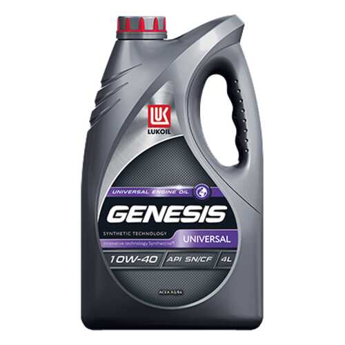 Моторное масло Lukoil Genesis Universal 10W-40 4 л в ЕКА