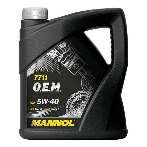 Моторное масло Mannol 7711 O.E.M. 5W-40 4л в ЕКА