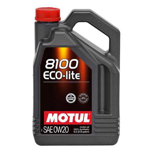 Моторное масло Motul 8100 Eco-lite 0W-20 5л в ЕКА