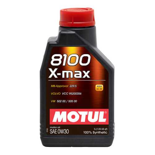 Моторное масло Motul 8100 X-max 0w-30 1л в ЕКА