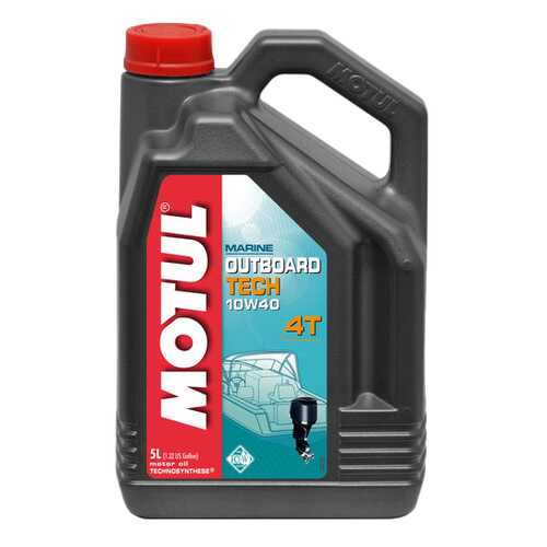 Моторное масло Motul Outboard Tech 4T 10W-40 5л в ЕКА