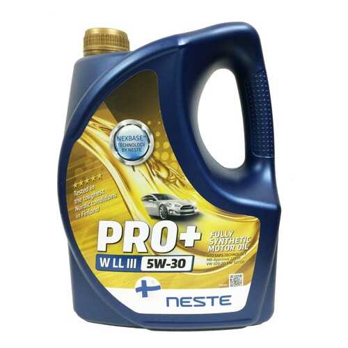 Моторное масло Neste Pro+ W LL-III 5W-30 4л117845 в ЕКА