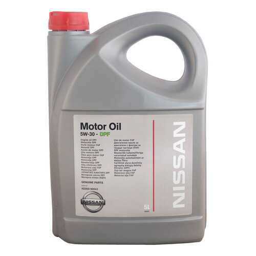 Моторное масло Nissan Motor Oil SAE 5W-30 DPF 5л в ЕКА