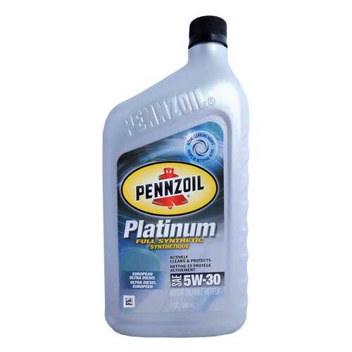 Моторное масло Pennzoil Platinum European Ultra Diesel SAE 5W-30 0,946л в ЕКА