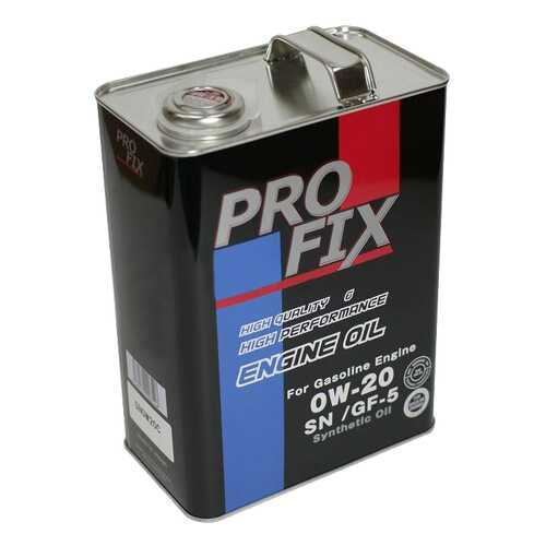 Моторное масло Profix SN0W20C 0w-20 4л в ЕКА