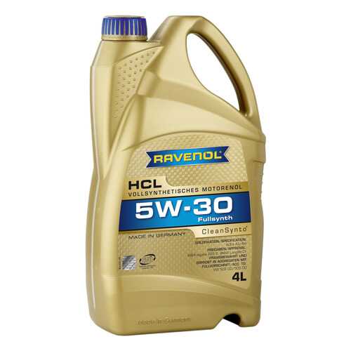 Моторное масло Ravenol HCL SAE 5W-30 4л в ЕКА