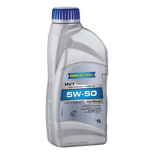 Моторное масло Ravenol HVT High Viscosity Turbo Oil SAE 5W-50 1л в ЕКА