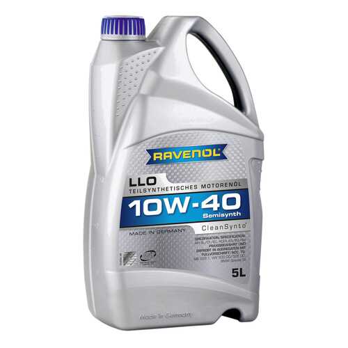 Моторное масло Ravenol LLO SAE 10W-40 5л в ЕКА