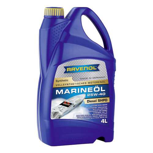 Моторное масло Ravenol Marineoil SHPD 25W-40 4л в ЕКА