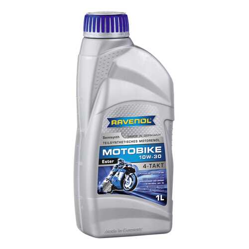 Моторное масло Ravenol Motobike 4-T Ester 10W-30 1л в ЕКА