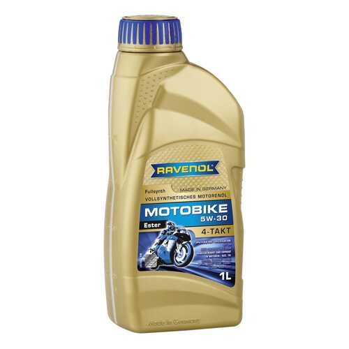 Моторное масло Ravenol Motobike 4-T Ester 5W-30 1л в ЕКА