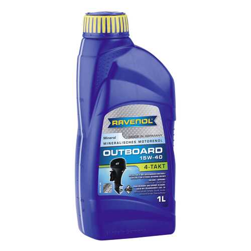 Моторное масло Ravenol Outboardoel 4T SAE 15W-40 1л в ЕКА