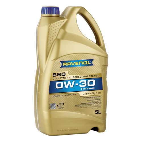 Моторное масло Ravenol SSO SAE 0W-30 5л в ЕКА