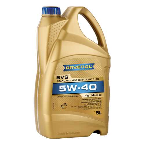 Моторное масло Ravenol SVS Standard Viscosity Synto Oil SAE 5W-40 5л в ЕКА