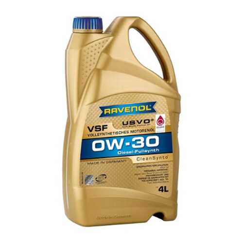 Моторное масло RAVENOL VSF SAE 0W-30 (4л) в ЕКА