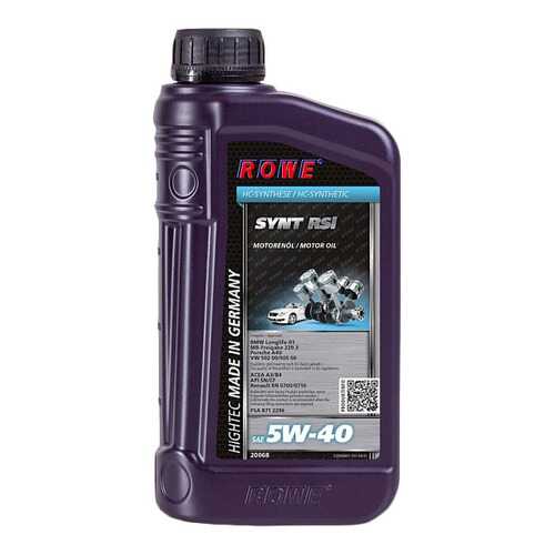 Моторное масло Rowe Hightec Synt RSi 5W-40 1л в ЕКА