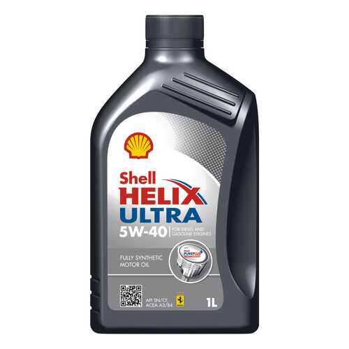 Моторное масло Shell Helix Ultra 5W-40 1л в ЕКА