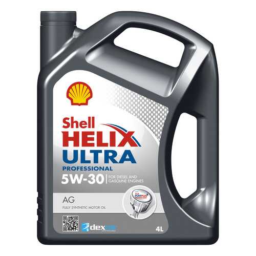 Моторное масло Shell Helix Ultra Professional AG 5W-30 4л в ЕКА