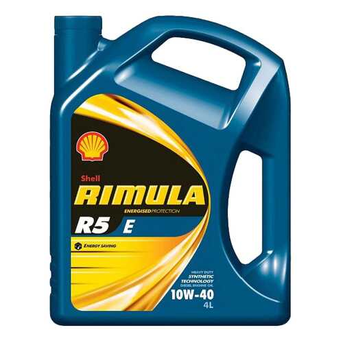 Моторное масло Shell Rimula R5 E 10W-40 4л в ЕКА