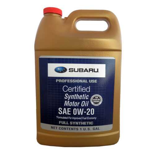 Моторное масло Subaru Synthetic 0W-20 3,780л в ЕКА