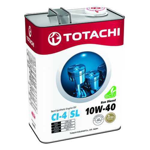 Моторное масло Totachi Eco Diesel Semi-Synthetic 10W-40 6л в ЕКА