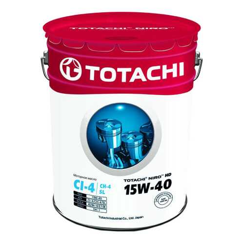 Моторное масло Totachi Niro HD 15W-40 19л в ЕКА