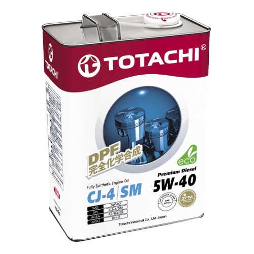 Моторное масло Totachi Premium Diesel Fully Synthetic CJ-4/SM 5W-40 4л в ЕКА