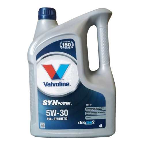 Моторное масло Valvoline Synpower MST C3 SAE 5W-30 4л в ЕКА