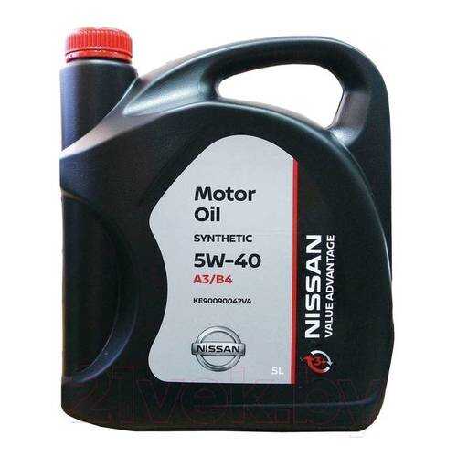 NISSAN KE90090042VA Масло моторное NISSAN VA Motor Oil 5W40 синтетическое 5 л KE900-90042V в ЕКА