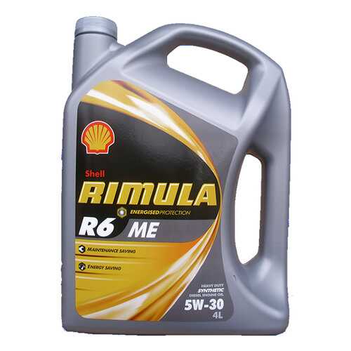 Shell 550044886 RIMULA R6 ME 5W/30 (E4, 228.5) 4L в ЕКА