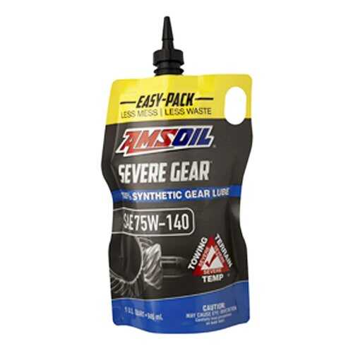 Трансмиссионное масло AMSOIL Severe Gear Synthetic Extreme Pressure Lubricant 75W-140 0,9л в ЕКА