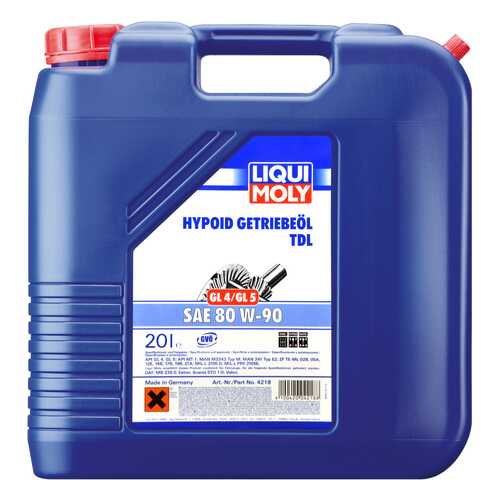 Трансмиссионное масло LIQUI MOLY Hypoid-Getriebeoil 80W90 20л 4218 в ЕКА