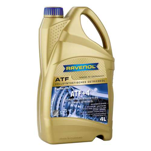 Трансмиссионное масло RAVENOL ATF+4 Fluid 4л 1211100-004 в ЕКА