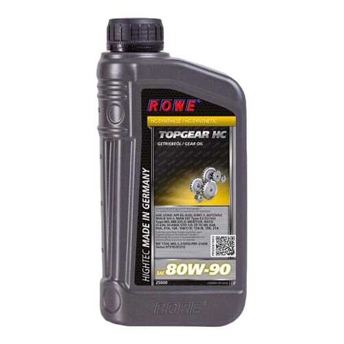 Трансмиссионное масло Rowe HIGHTEC TOPGEAR 80w90 1л 25000-0010-03 в ЕКА