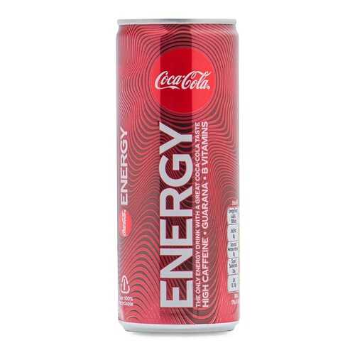 Напиток безалкогольный газированный Coca-Cola Energy 0.25л банка Великобритания в ЕКА
