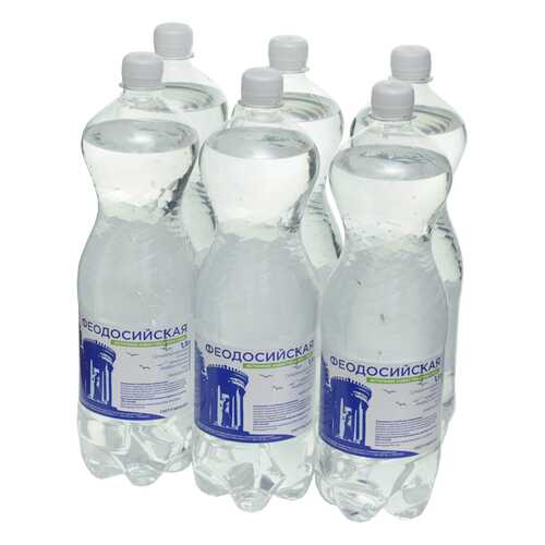 Вода минеральная природная лечебно-столовая Феодосийская пластик 1.5 л 6 штук в ЕКА